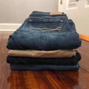 NWOT 4 Abercrombie Kids Jeans/Khaki. Sz 16.